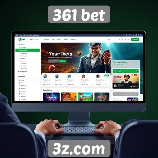 Experiência do usuário no site 361 bet